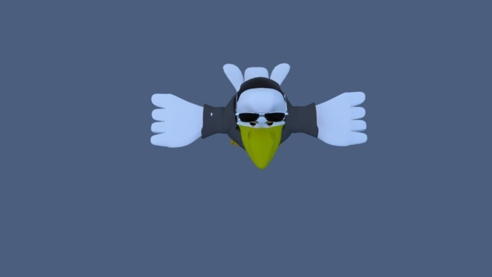 Badass Bird 3D model_3