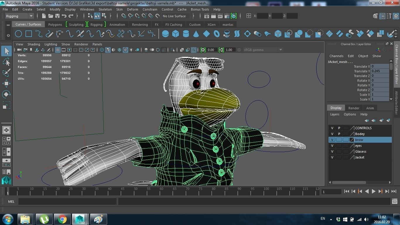 Badass Bird 3D model_7