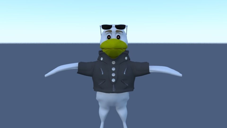 Badass Bird 3D model_1