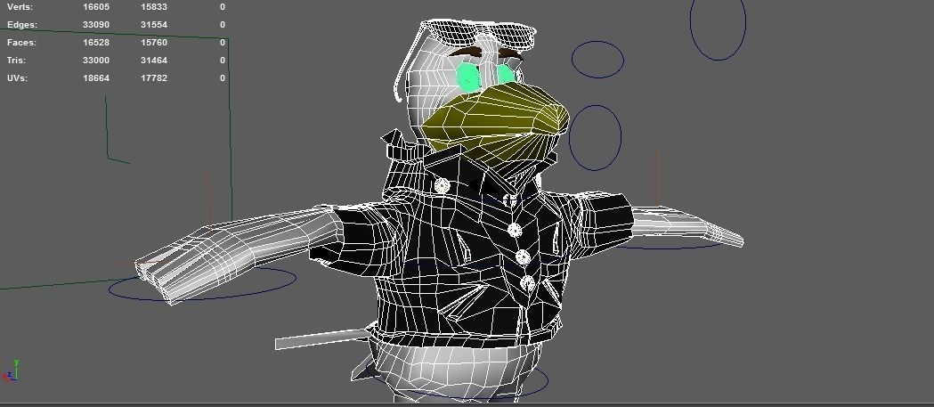 Badass Bird 3D model_6