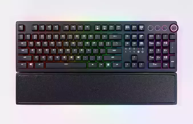 Razer Huntsman Keyboard - Mechanical Switches Low-poly 3D model