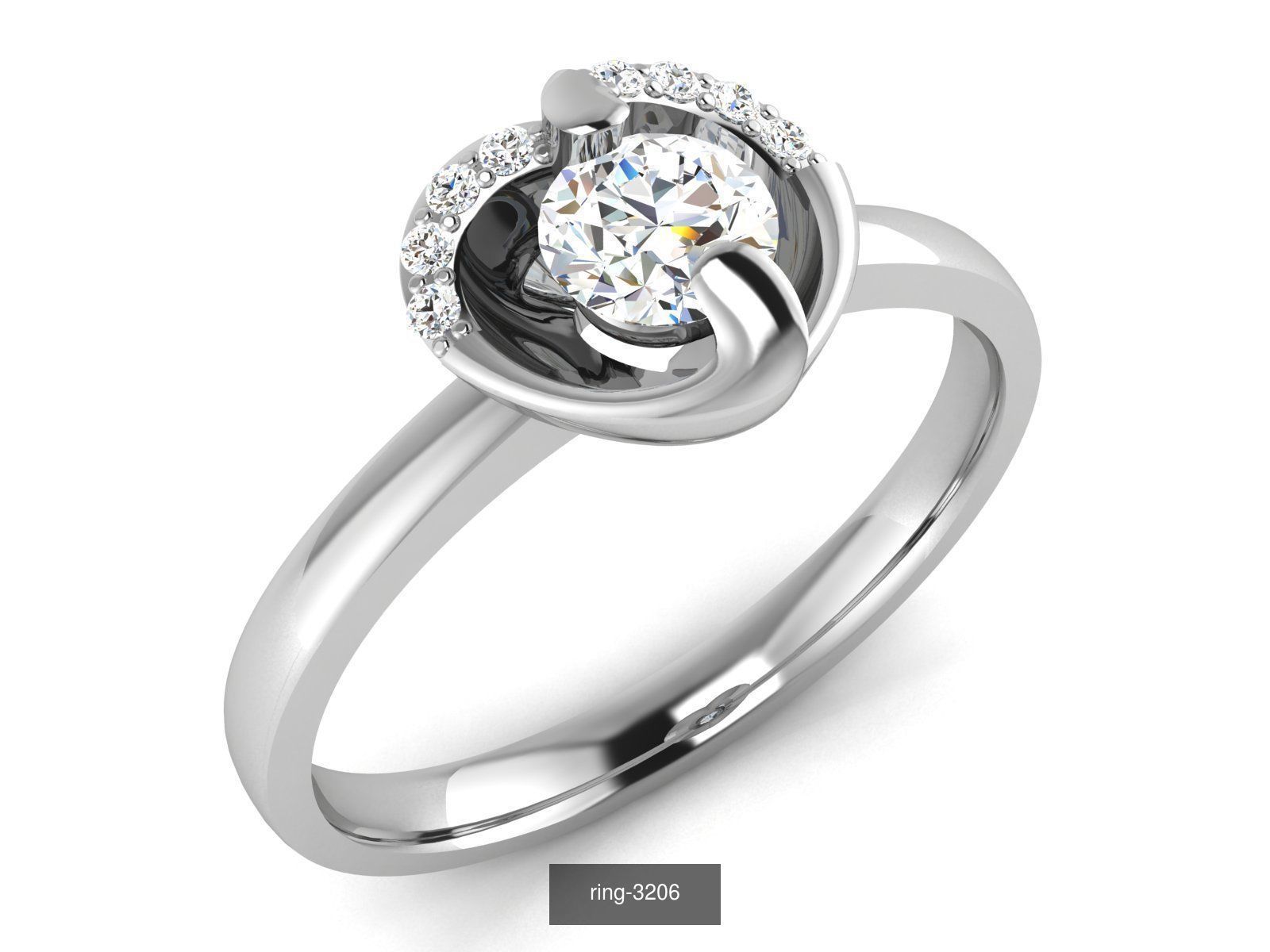 69 SOLITAIRE RING 3D Model Collection_26
