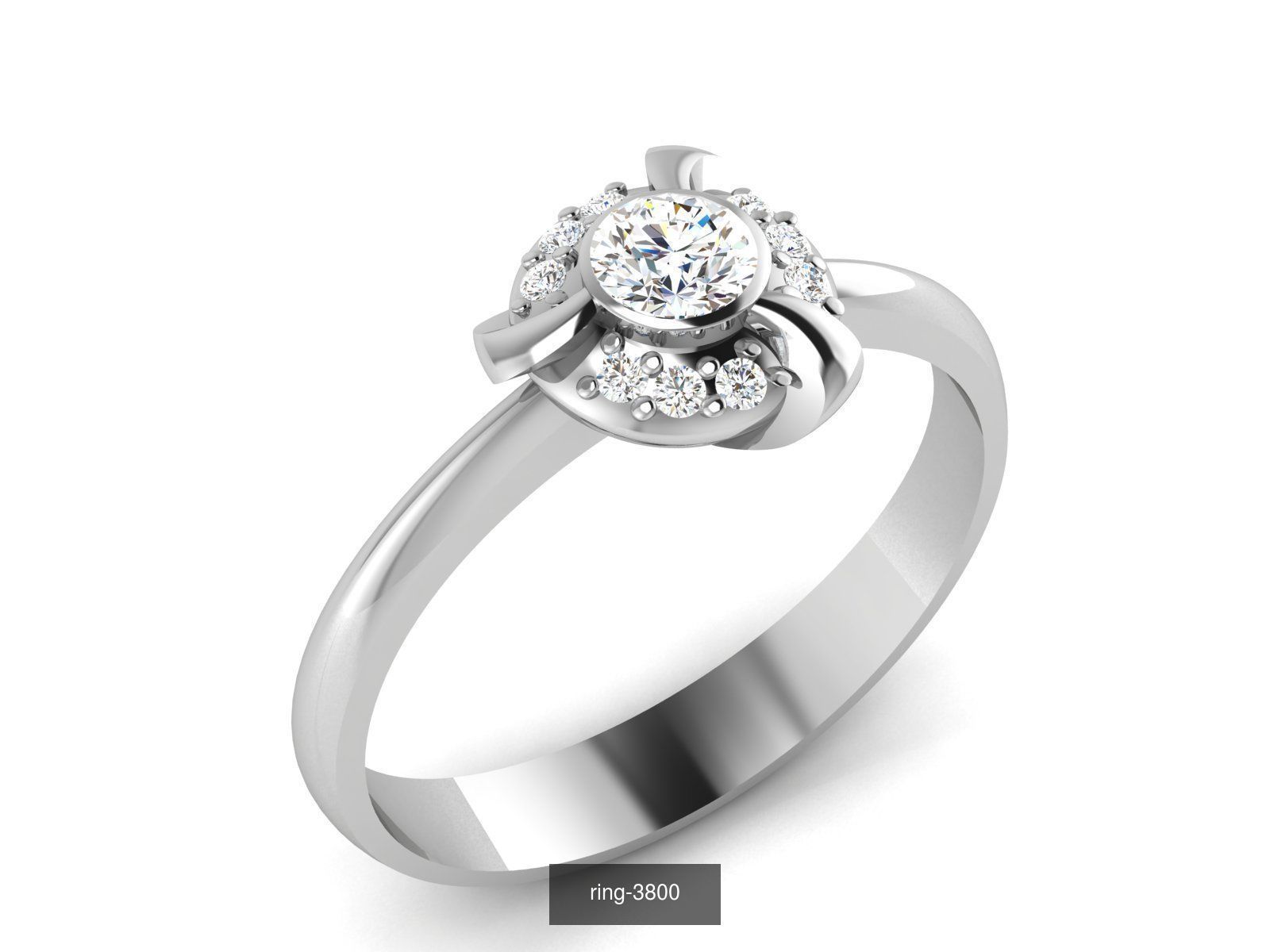 69 SOLITAIRE RING 3D Model Collection_50