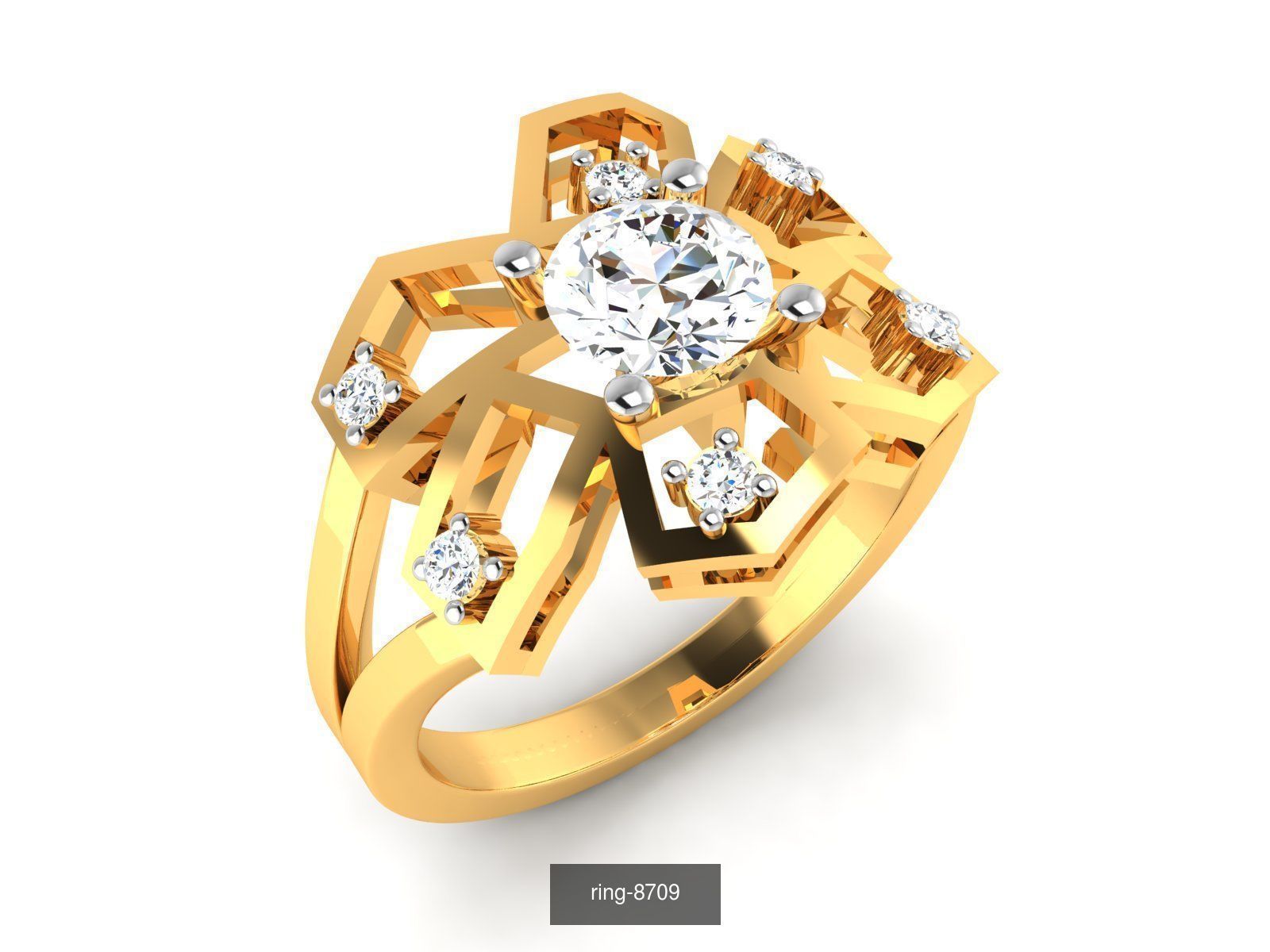 69 SOLITAIRE RING 3D Model Collection_67
