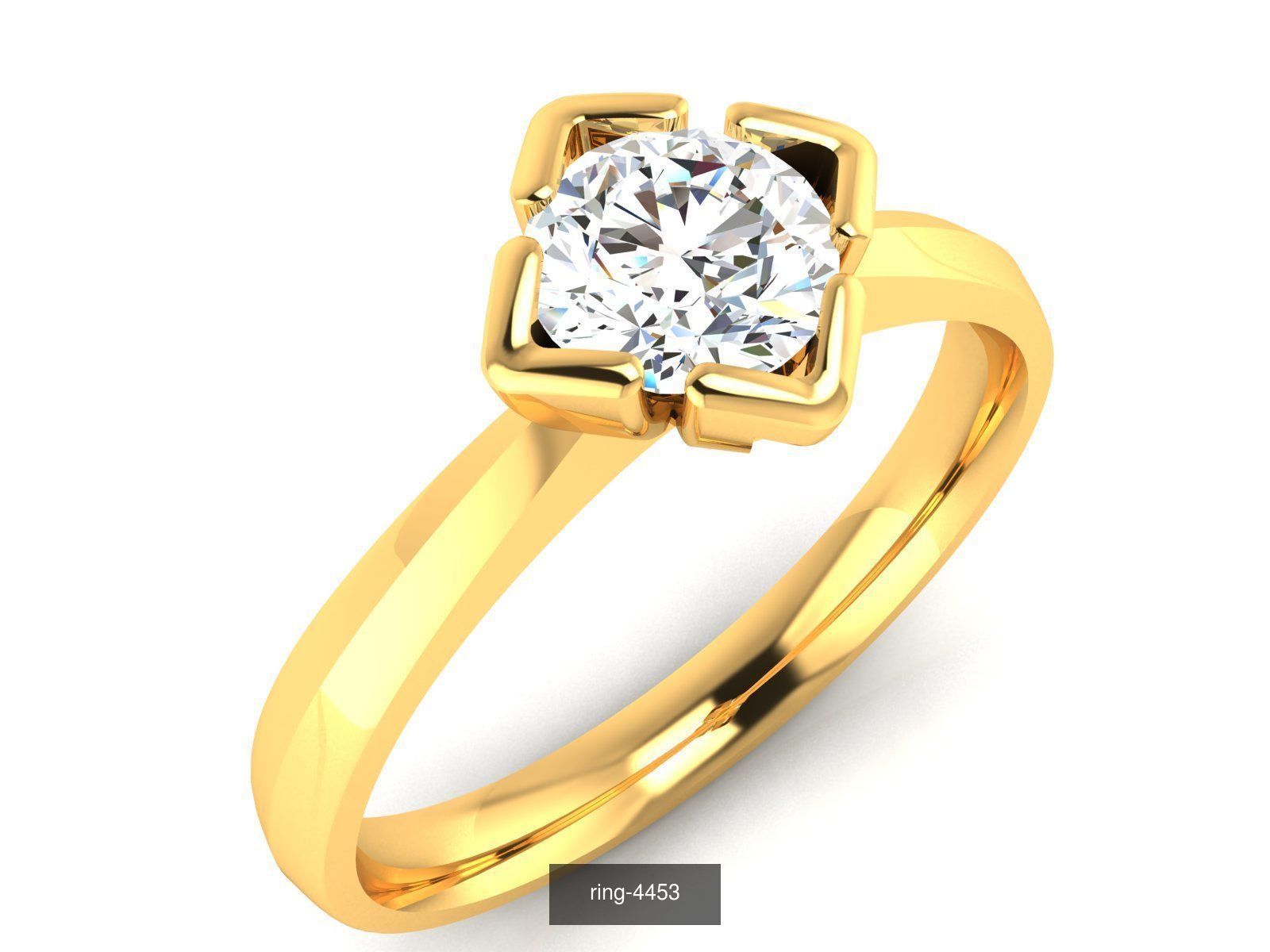 69 SOLITAIRE RING 3D Model Collection_33