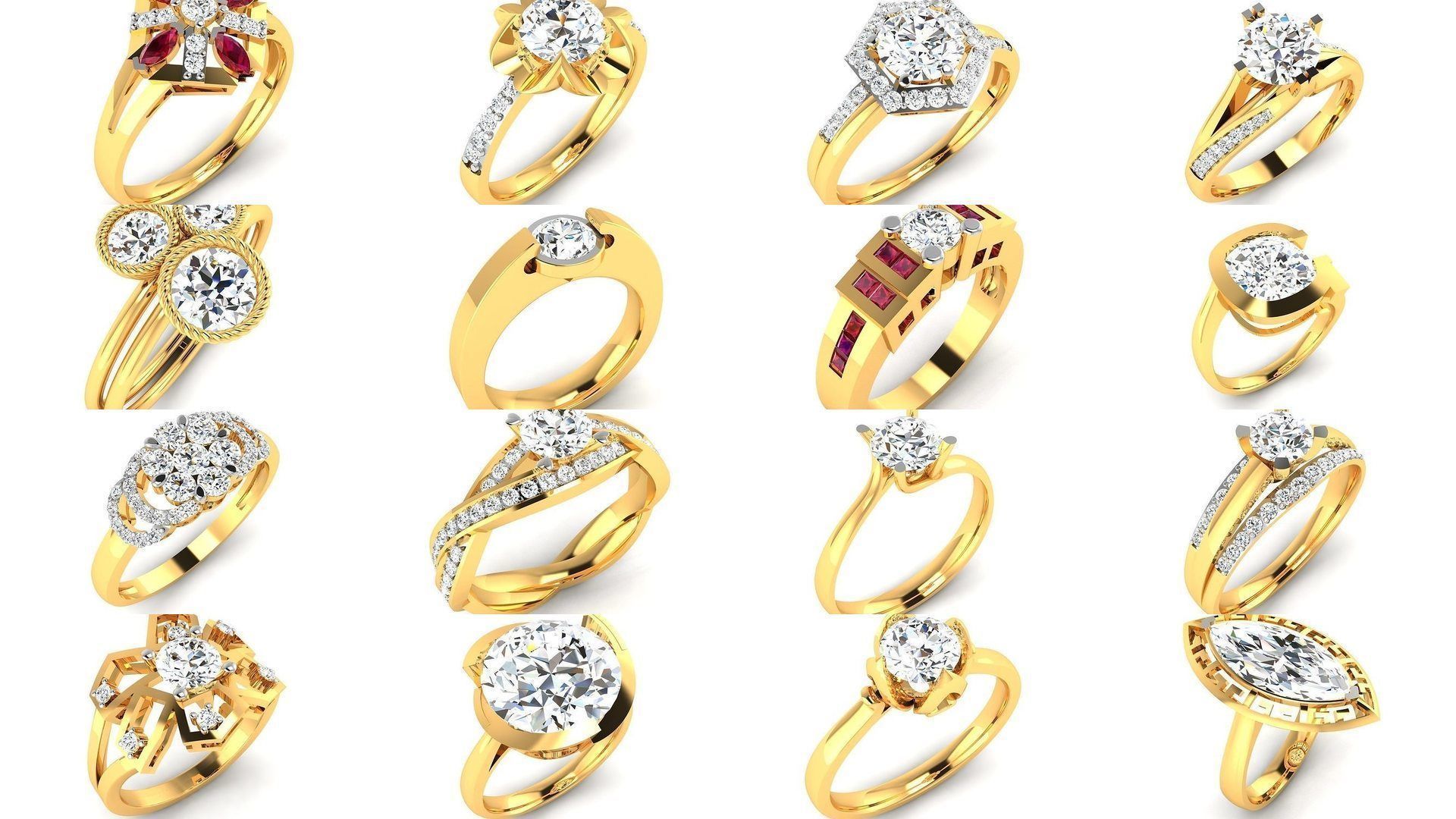 69 SOLITAIRE RING 3D Model Collection_2