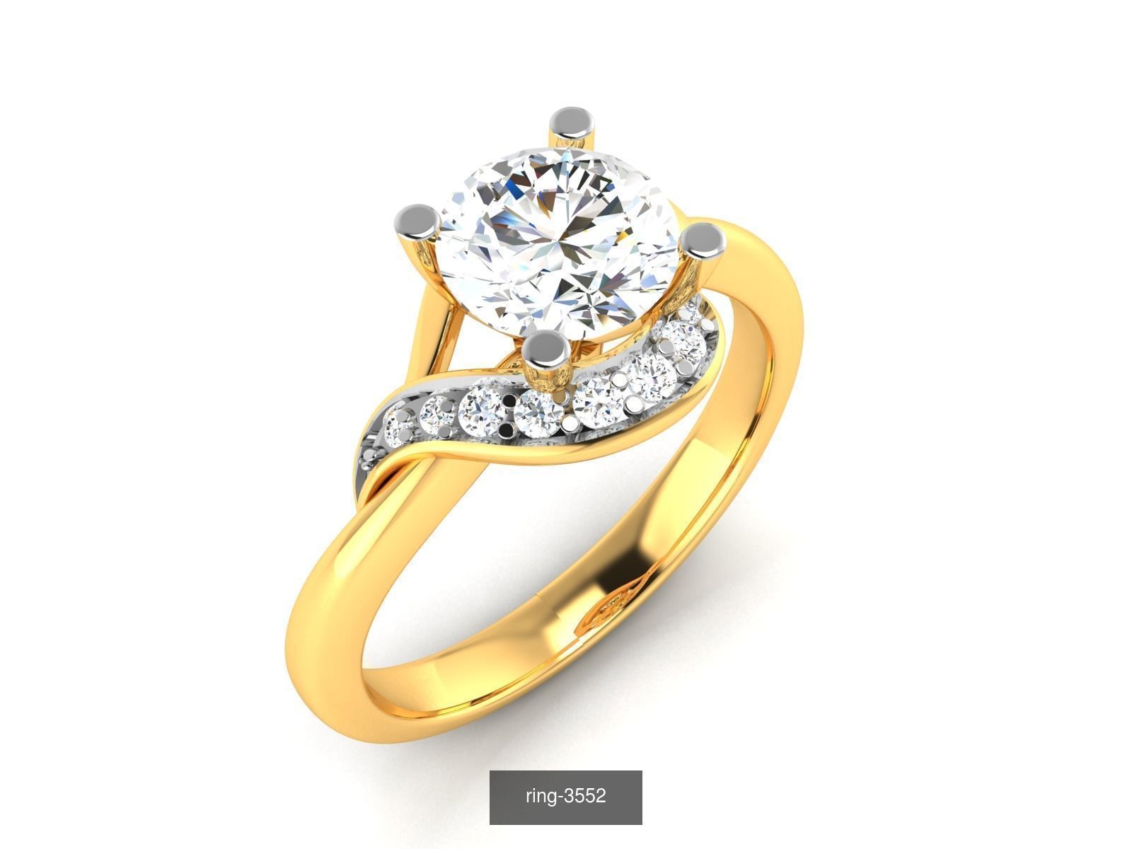 69 SOLITAIRE RING 3D Model Collection_53