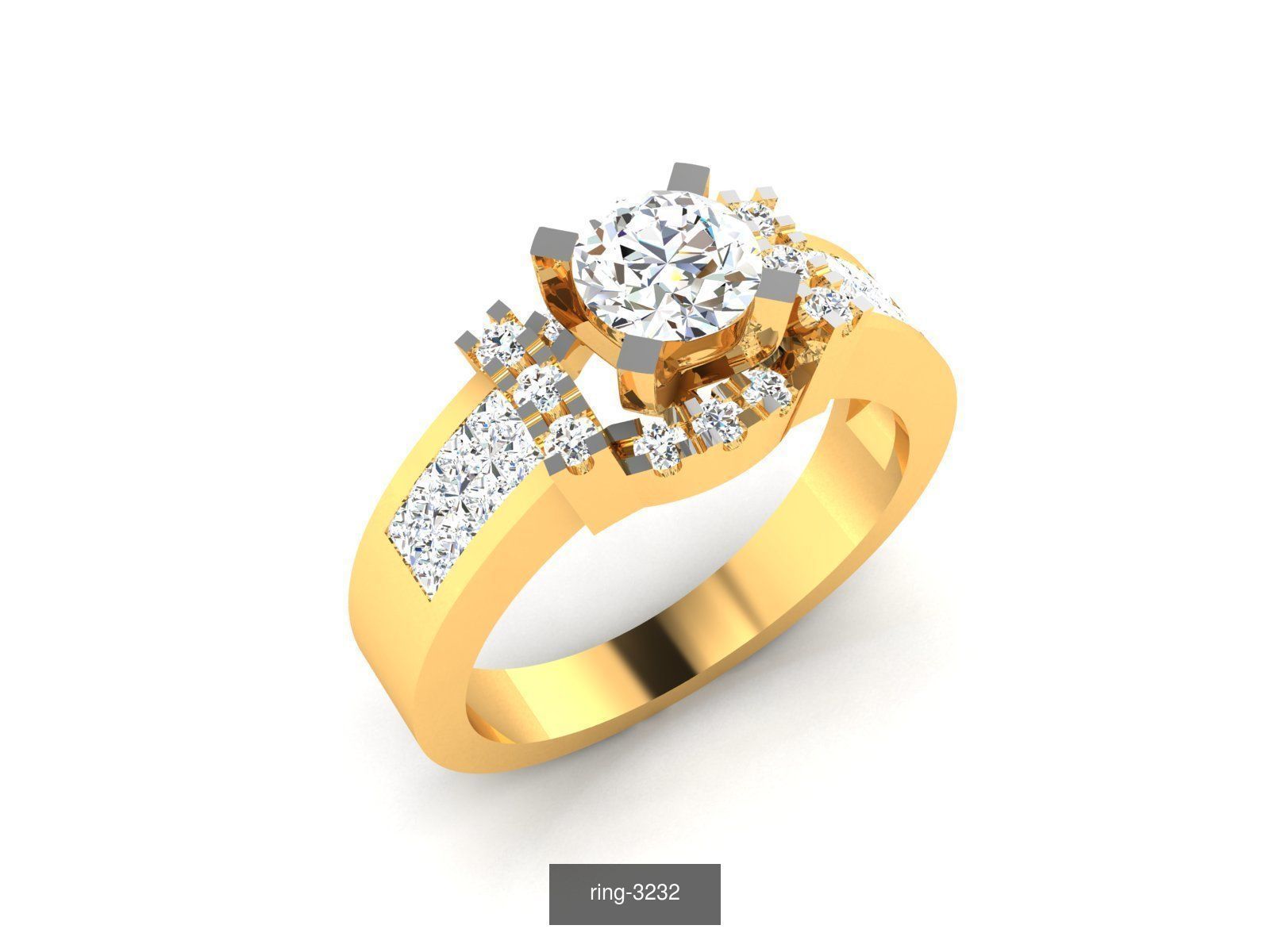 69 SOLITAIRE RING 3D Model Collection_25