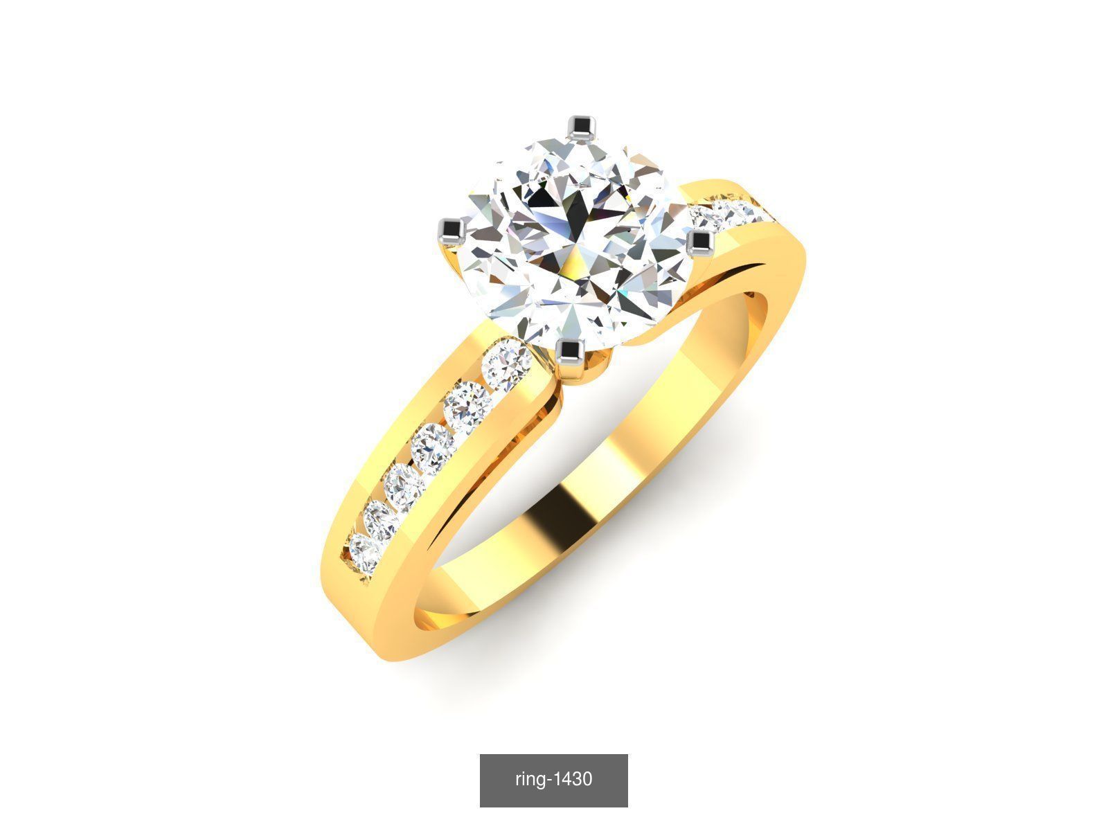 69 SOLITAIRE RING 3D Model Collection_17
