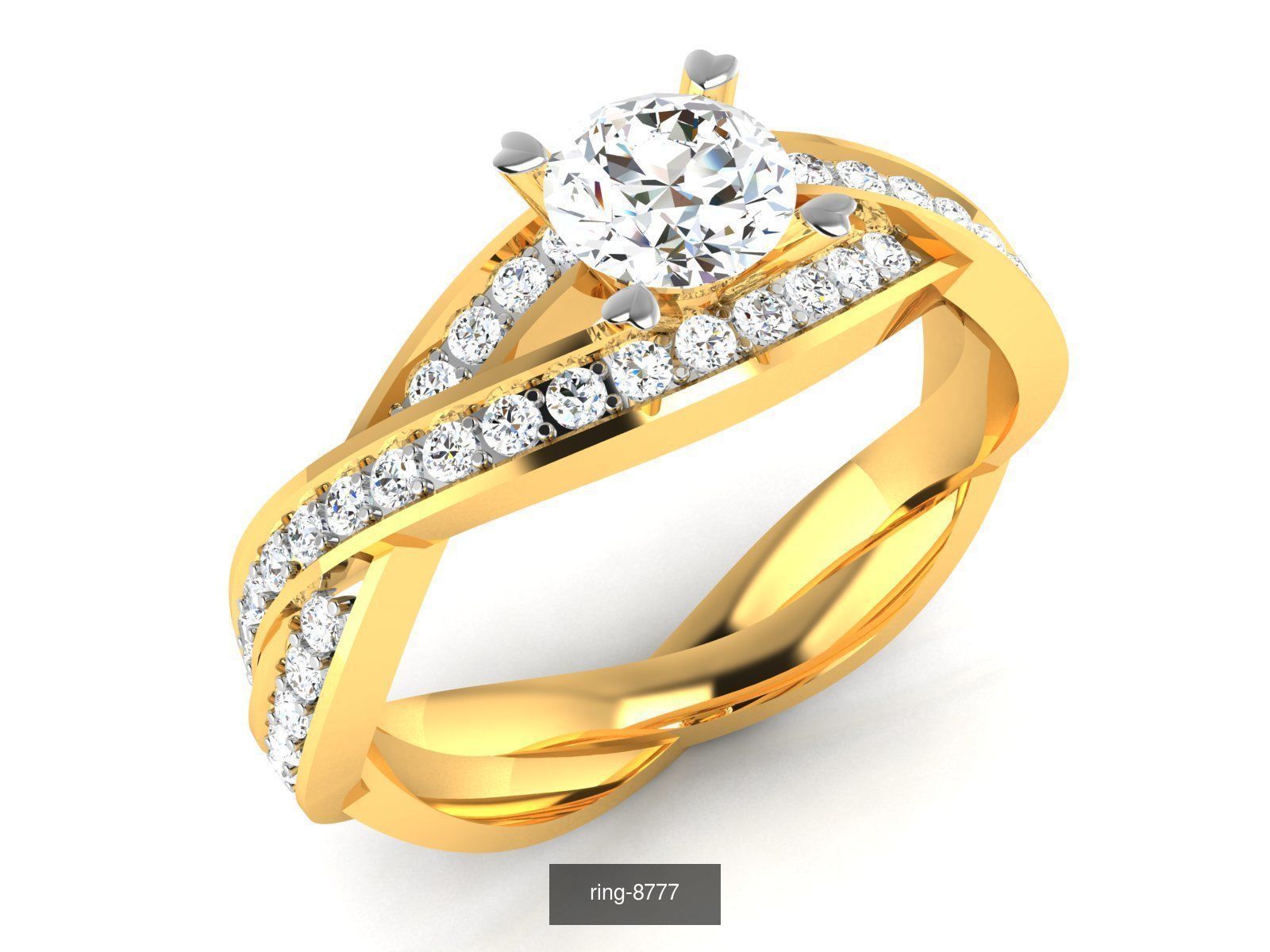 69 SOLITAIRE RING 3D Model Collection_64