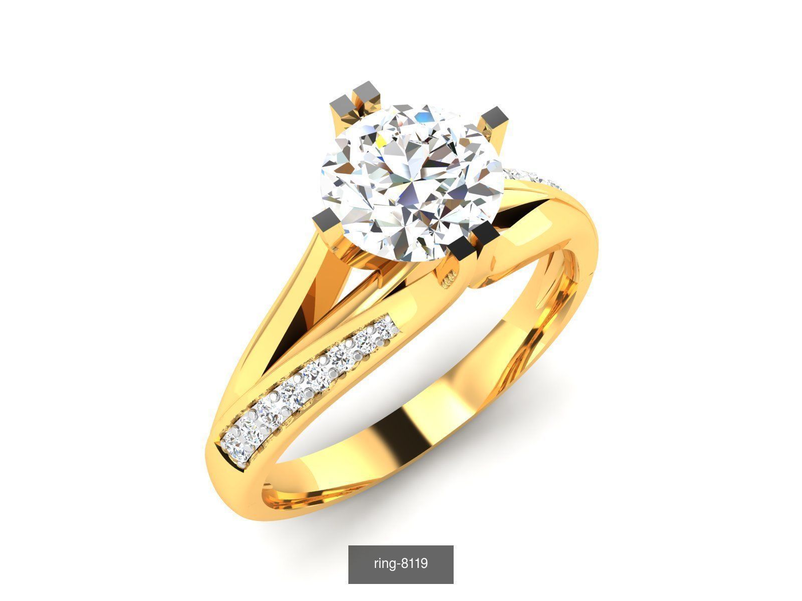 69 SOLITAIRE RING 3D Model Collection_58