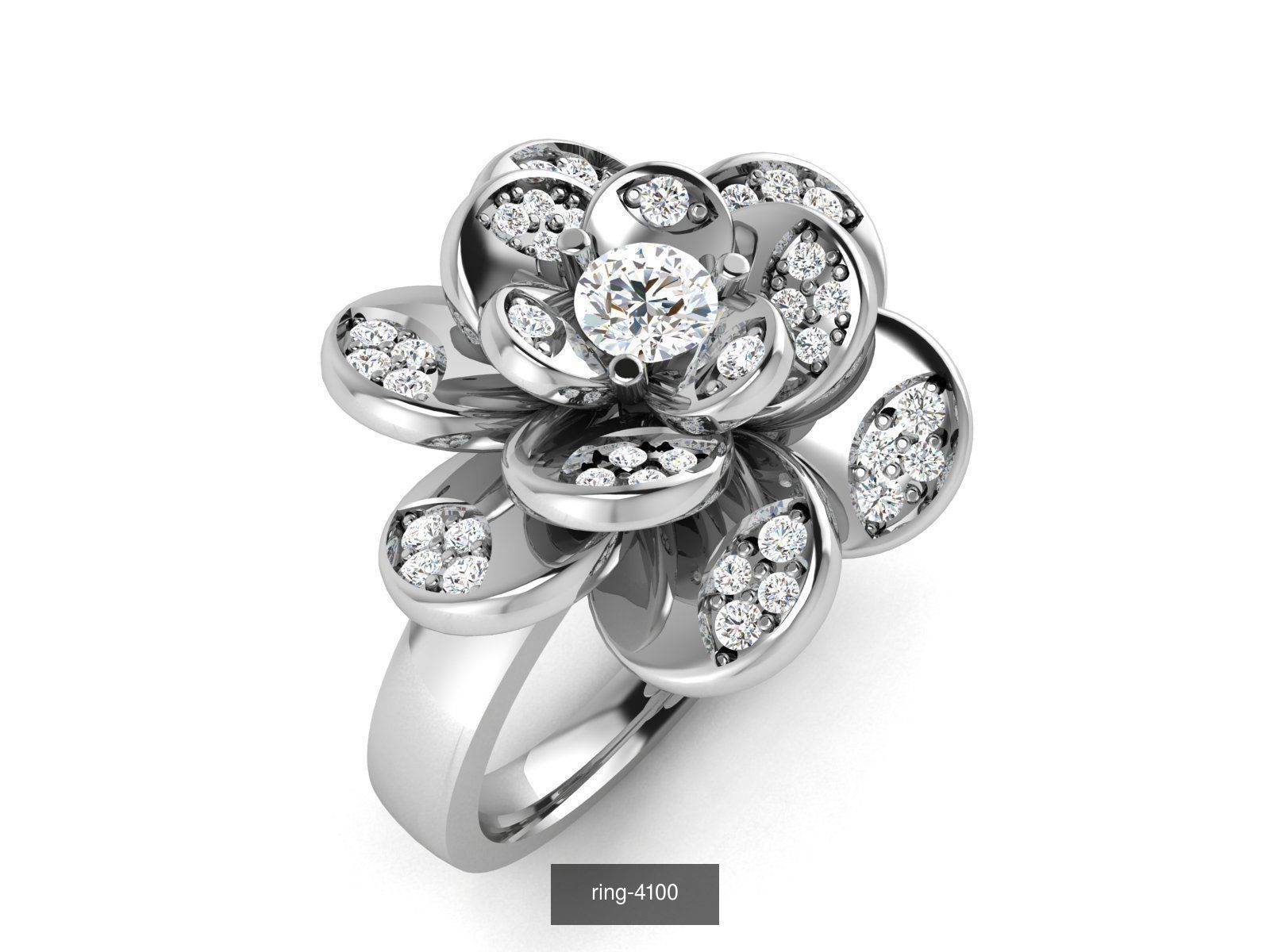69 SOLITAIRE RING 3D Model Collection_41