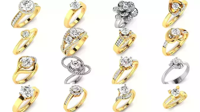 69 SOLITAIRE RING 3D Model Collection