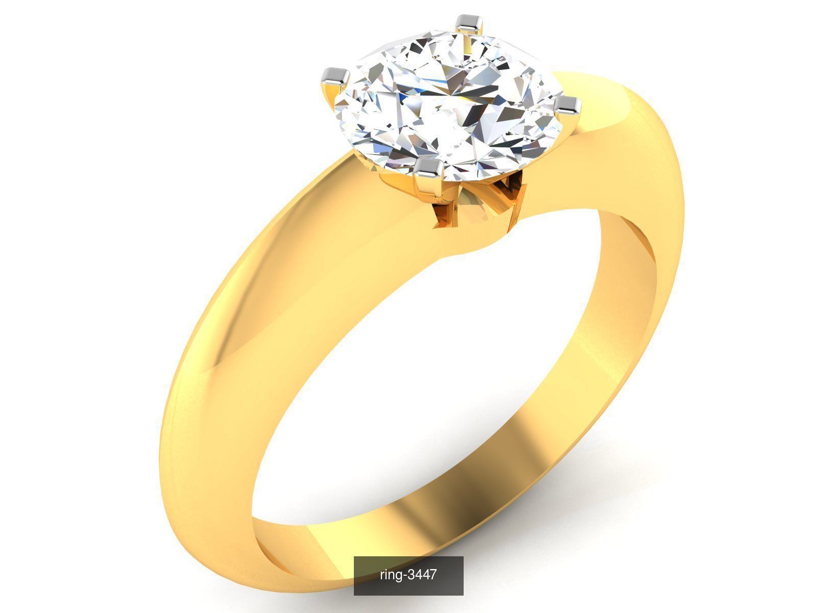 69 SOLITAIRE RING 3D Model Collection_24