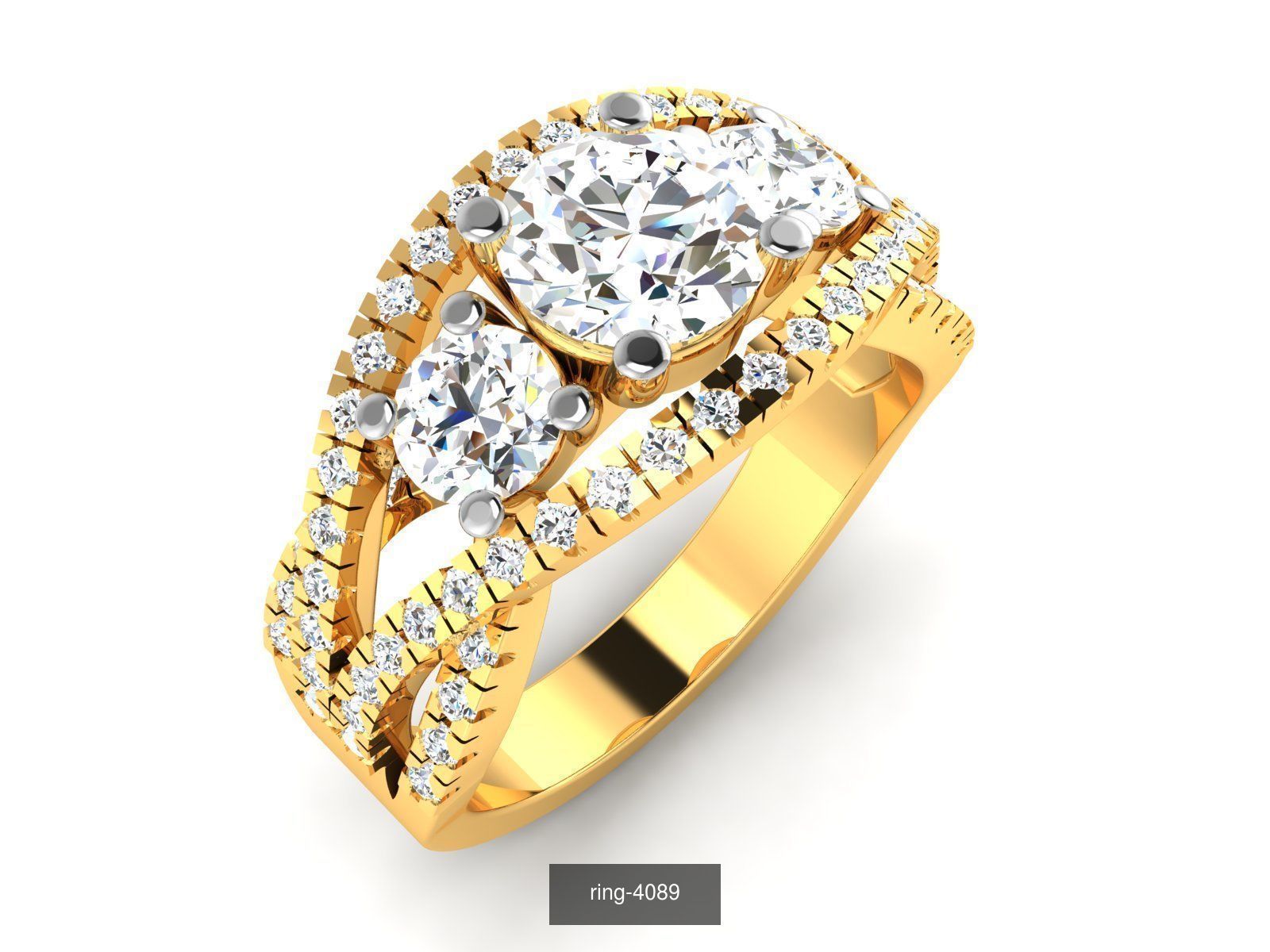 69 SOLITAIRE RING 3D Model Collection_44