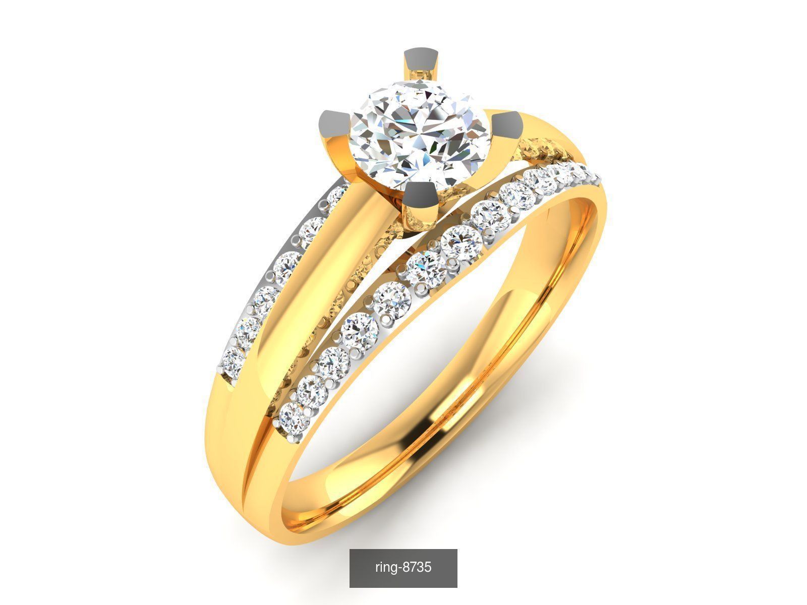 69 SOLITAIRE RING 3D Model Collection_66