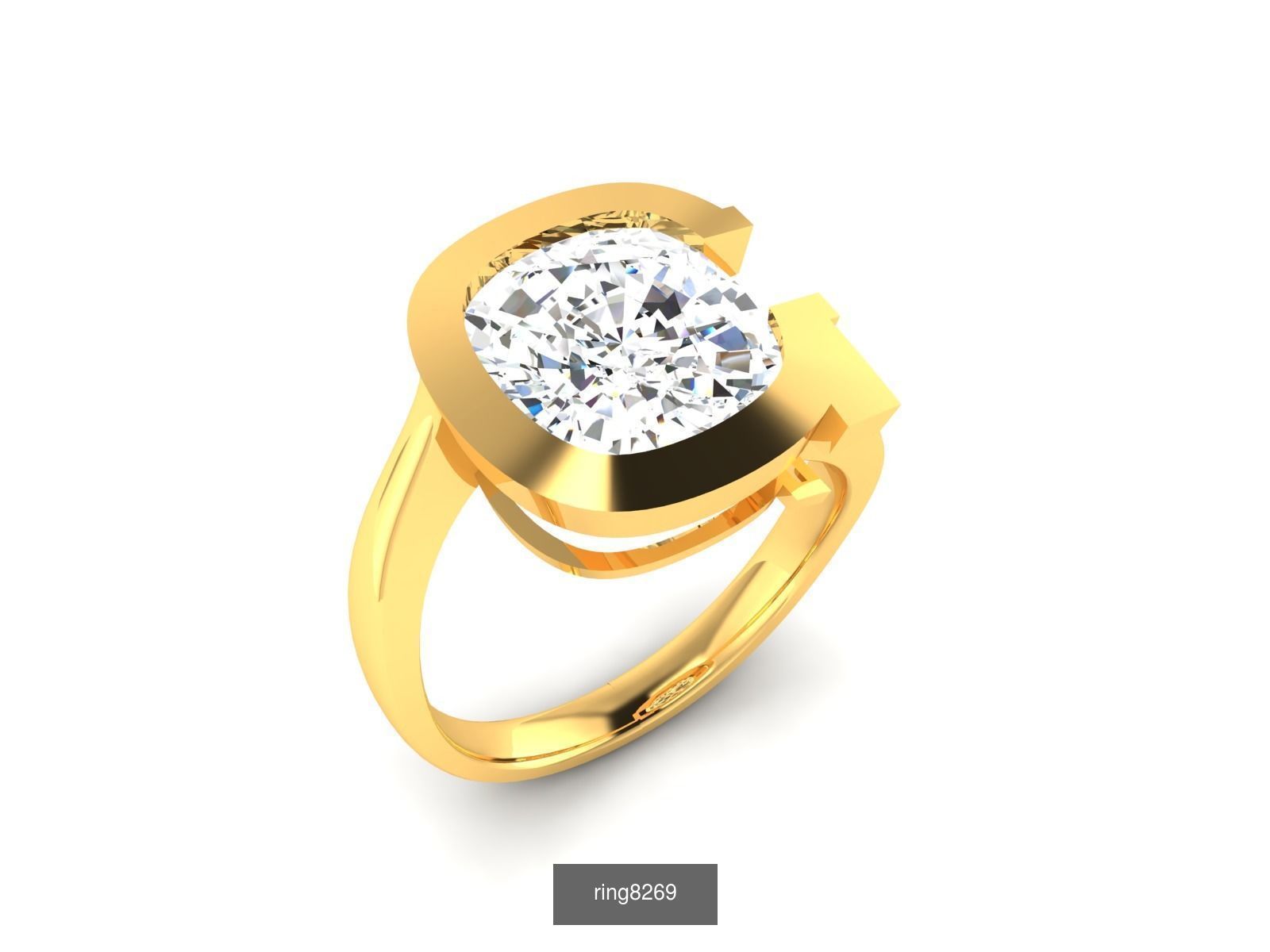 69 SOLITAIRE RING 3D Model Collection_62