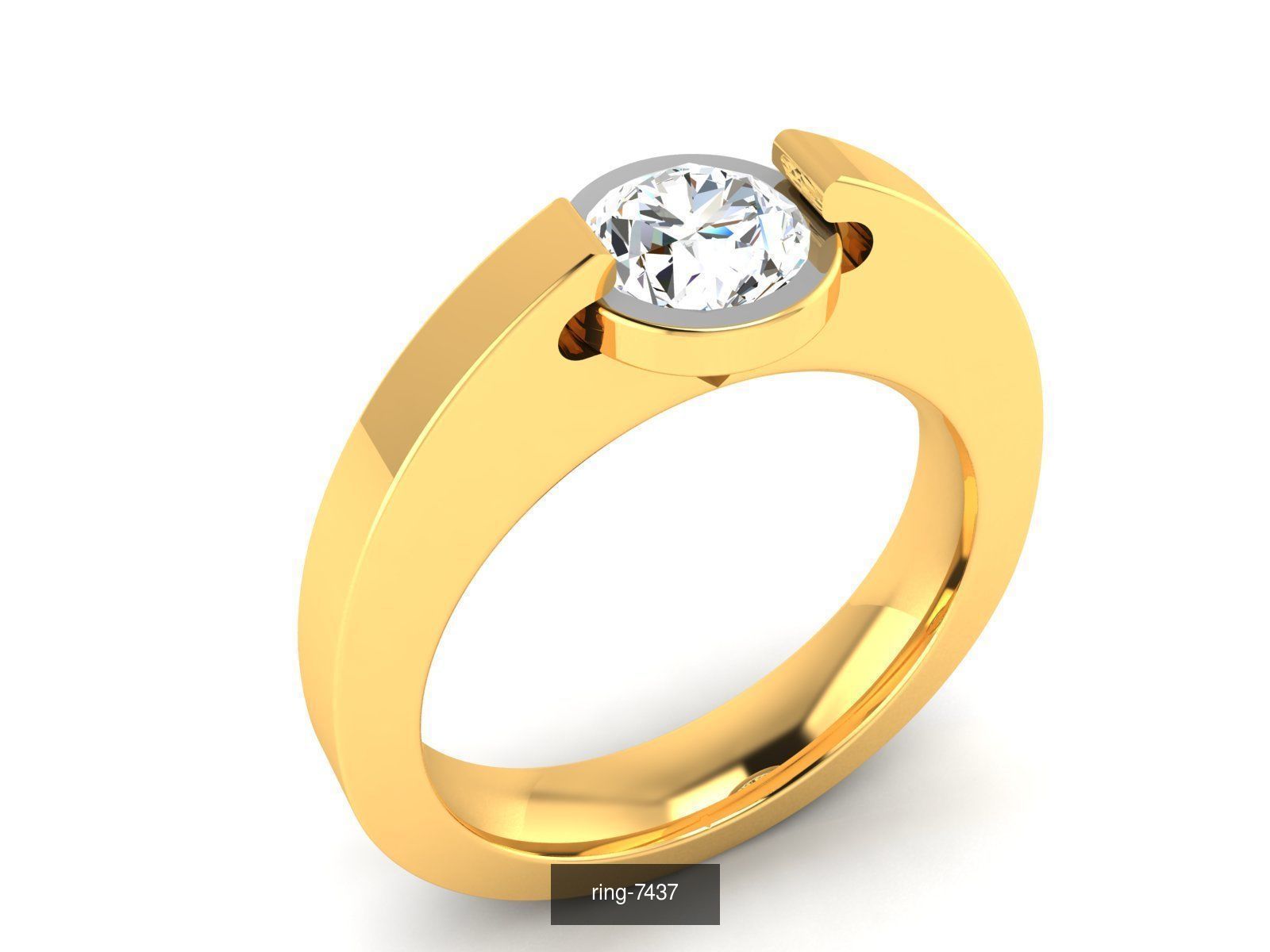 69 SOLITAIRE RING 3D Model Collection_60