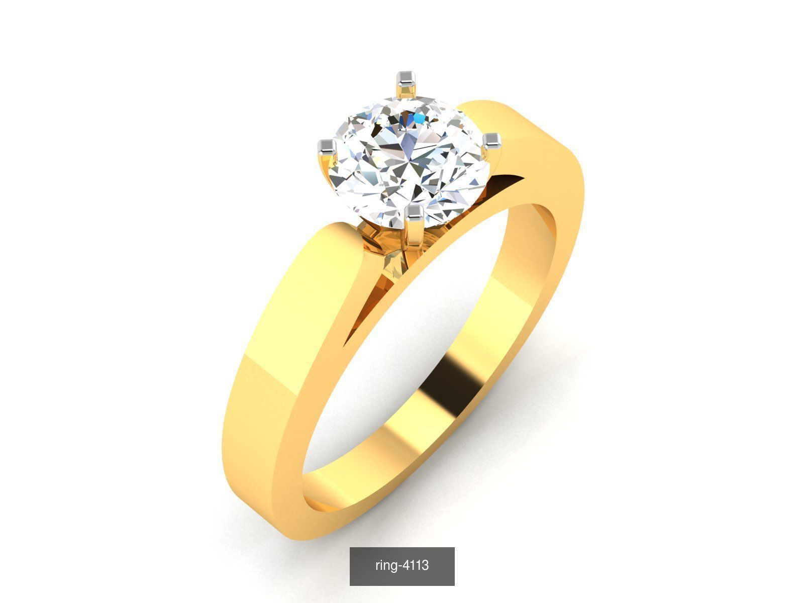 69 SOLITAIRE RING 3D Model Collection_40