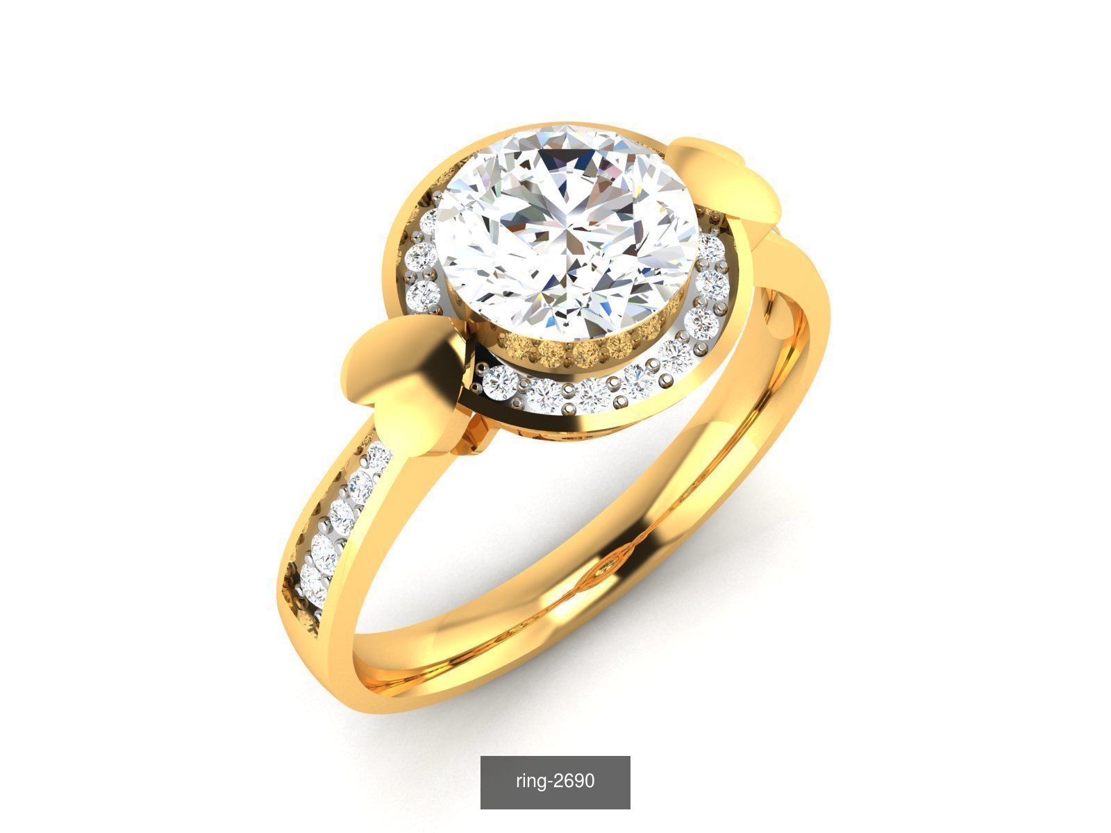 69 SOLITAIRE RING 3D Model Collection_29