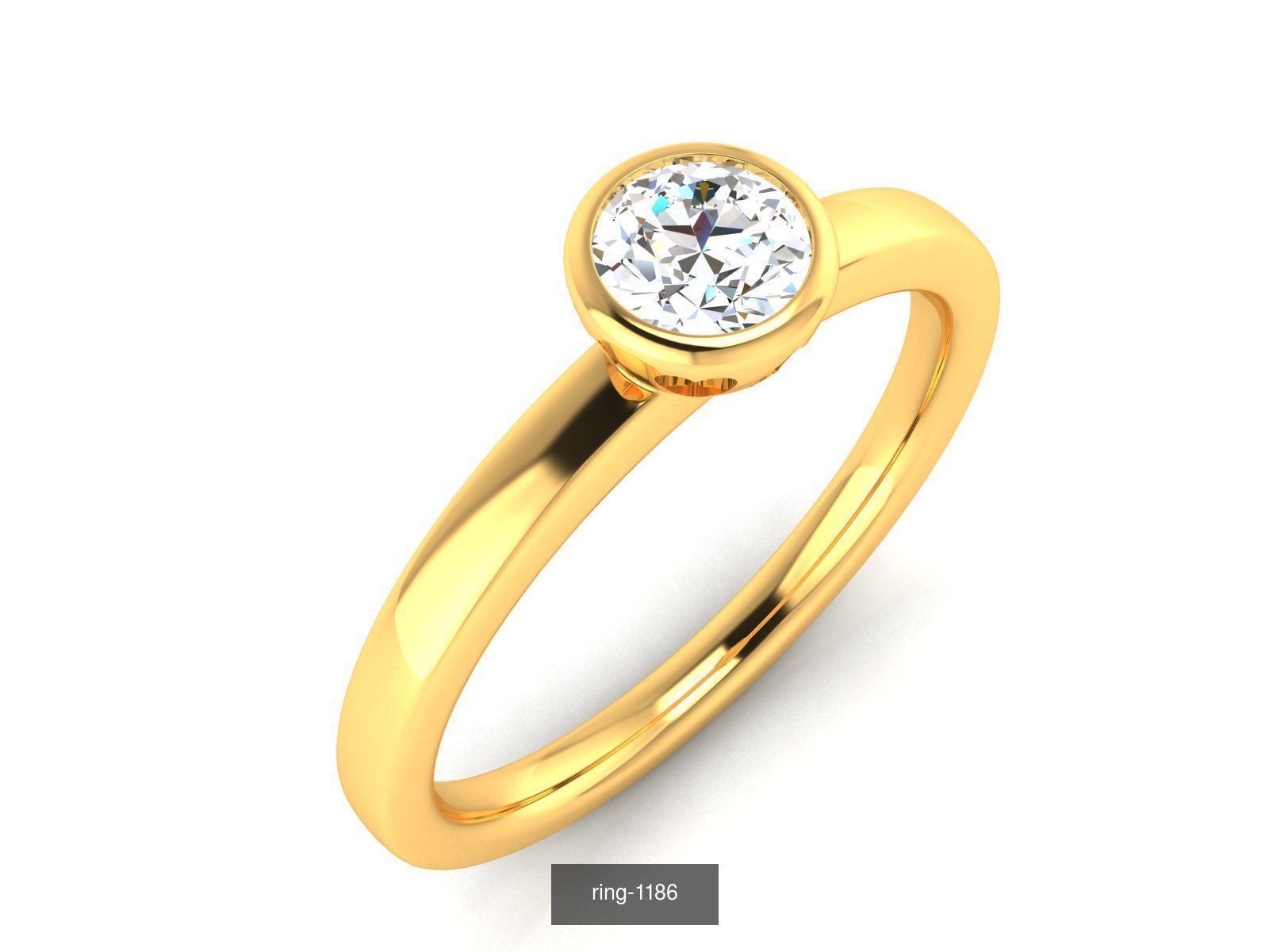 69 SOLITAIRE RING 3D Model Collection_21