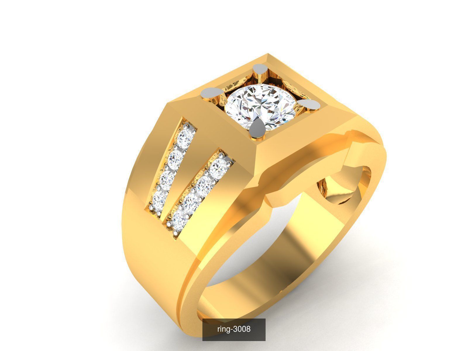69 SOLITAIRE RING 3D Model Collection_28