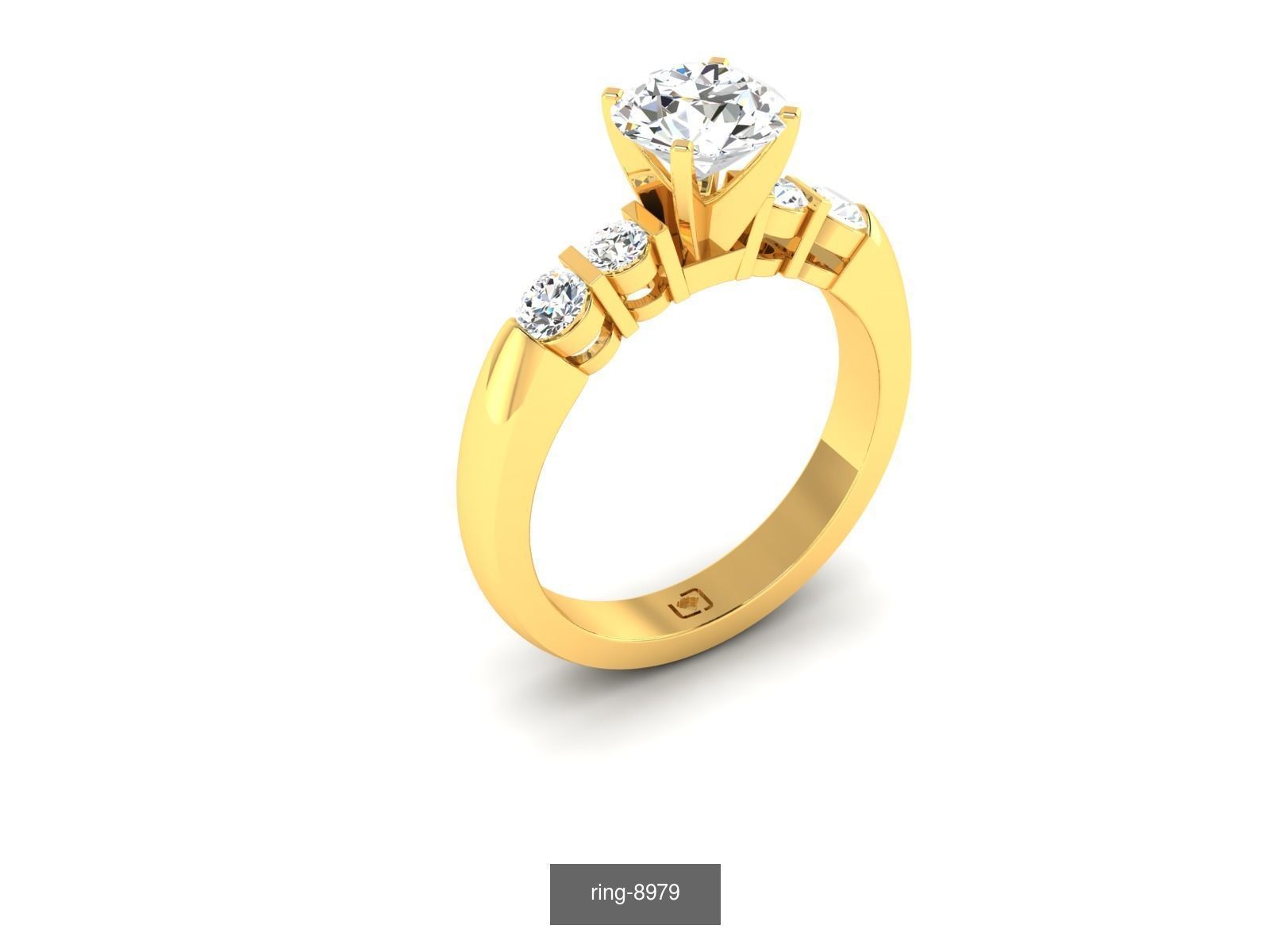 69 SOLITAIRE RING 3D Model Collection_10