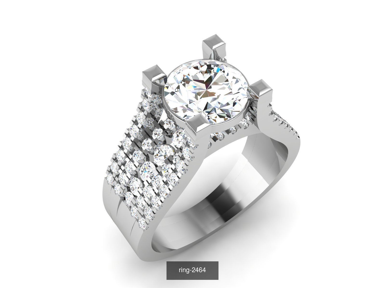 69 SOLITAIRE RING 3D Model Collection_30