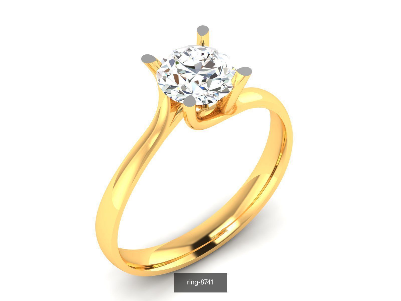 69 SOLITAIRE RING 3D Model Collection_65