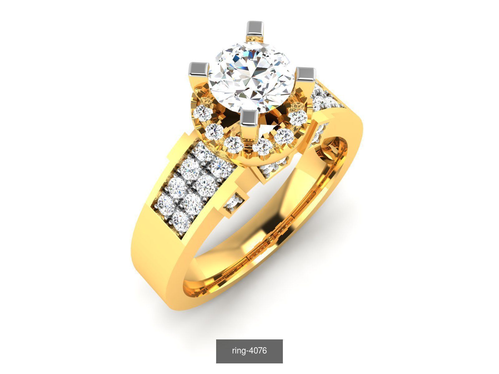 69 SOLITAIRE RING 3D Model Collection_45