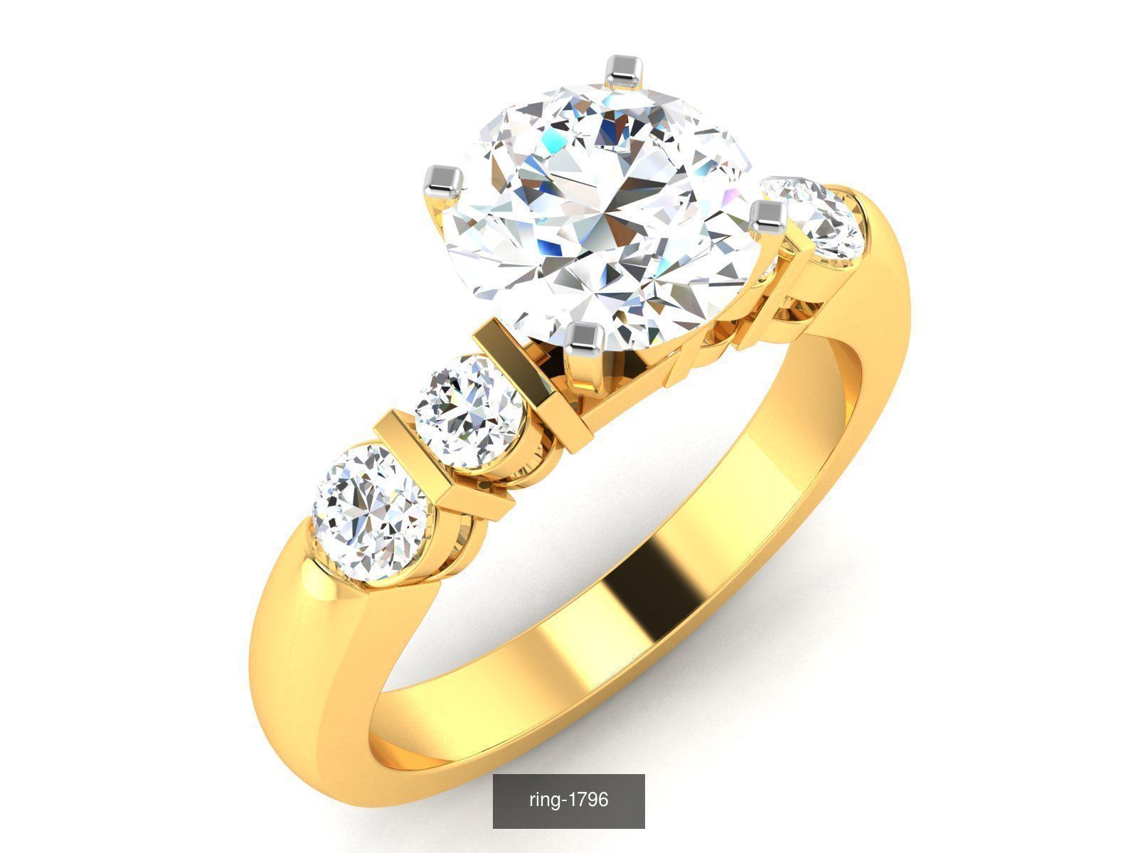 69 SOLITAIRE RING 3D Model Collection_15