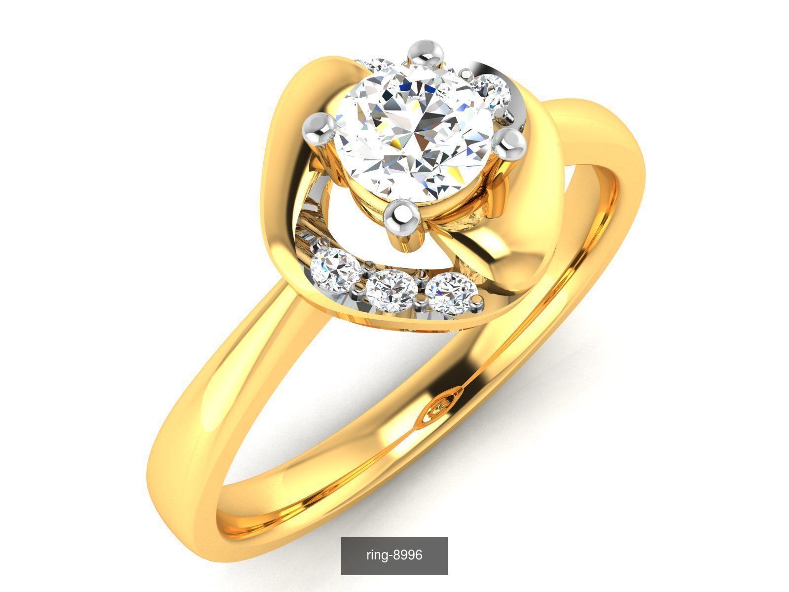 69 SOLITAIRE RING 3D Model Collection_8