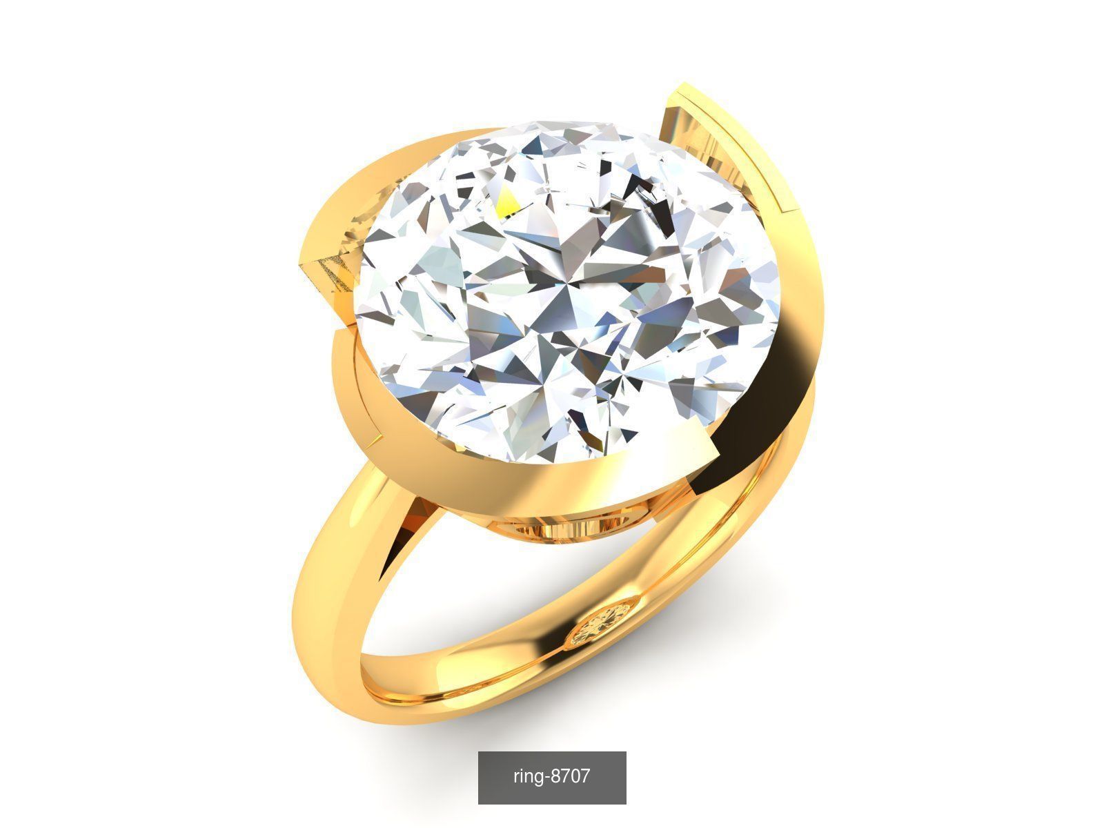 69 SOLITAIRE RING 3D Model Collection_68