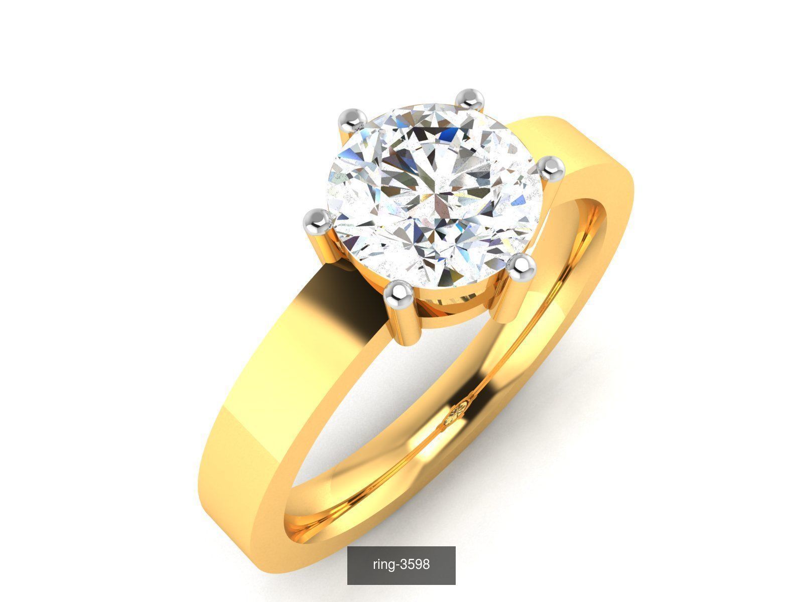 69 SOLITAIRE RING 3D Model Collection_51
