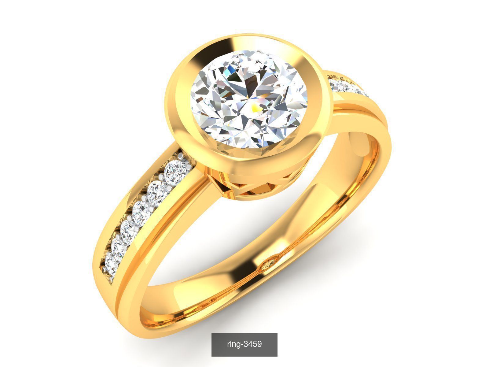 69 SOLITAIRE RING 3D Model Collection_22