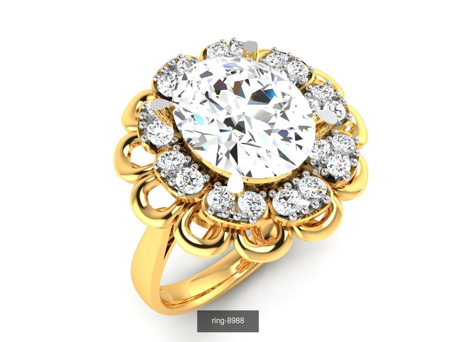 69 SOLITAIRE RING 3D Model Collection_9