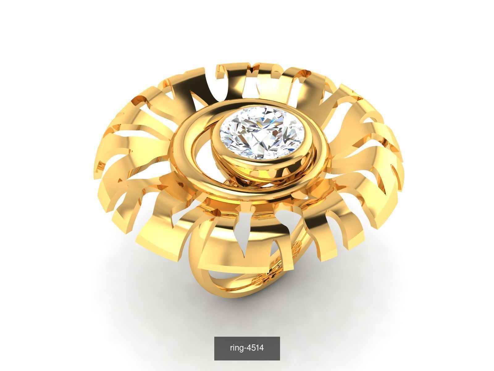 69 SOLITAIRE RING 3D Model Collection_32