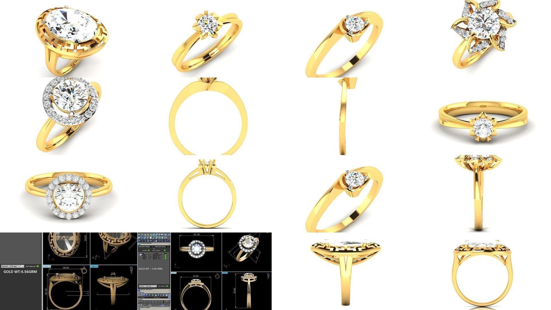 69 SOLITAIRE RING 3D Model Collection_4