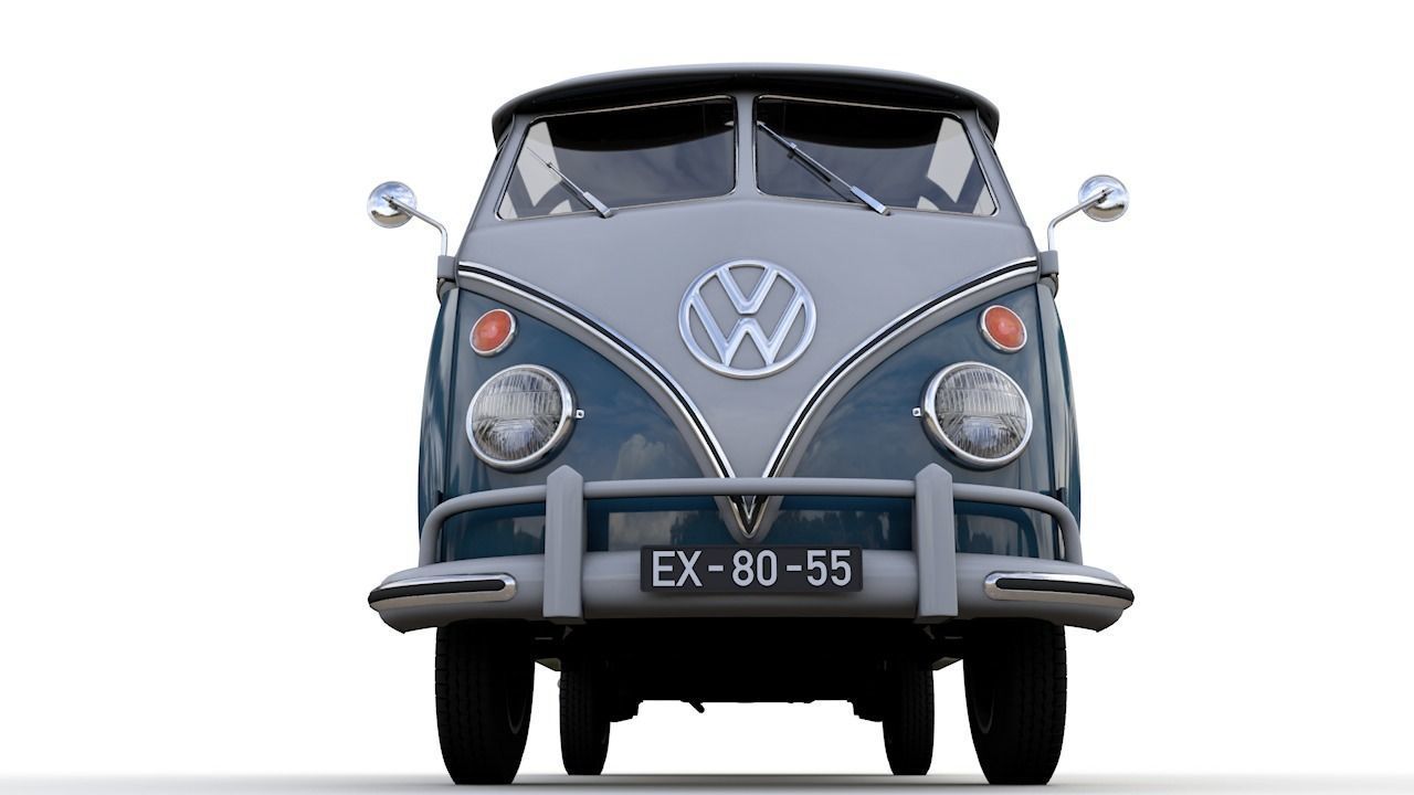 Volkswagen T1 Microbus Deluxe 1966 3D model_9