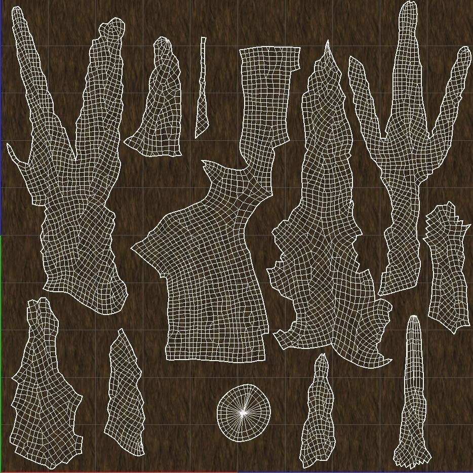 Tree house Low-poly 3D model_19