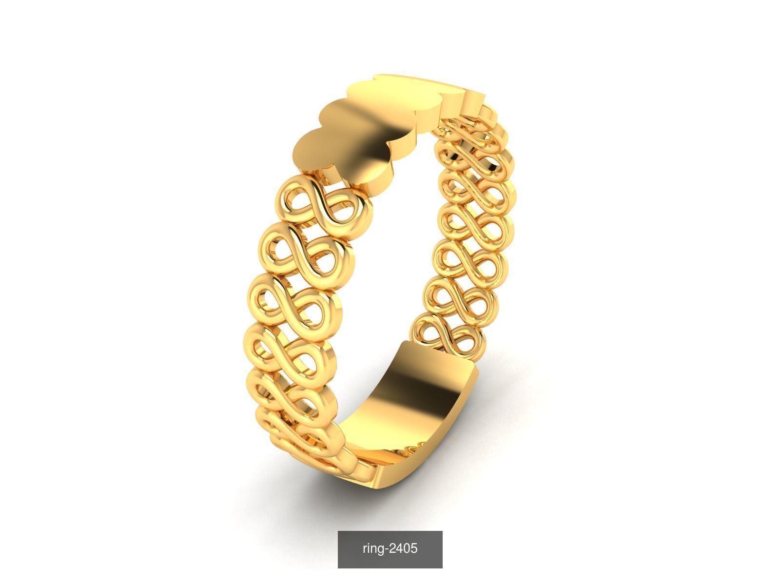 27 PLAIN GOLD RING 3D Model Collection_18