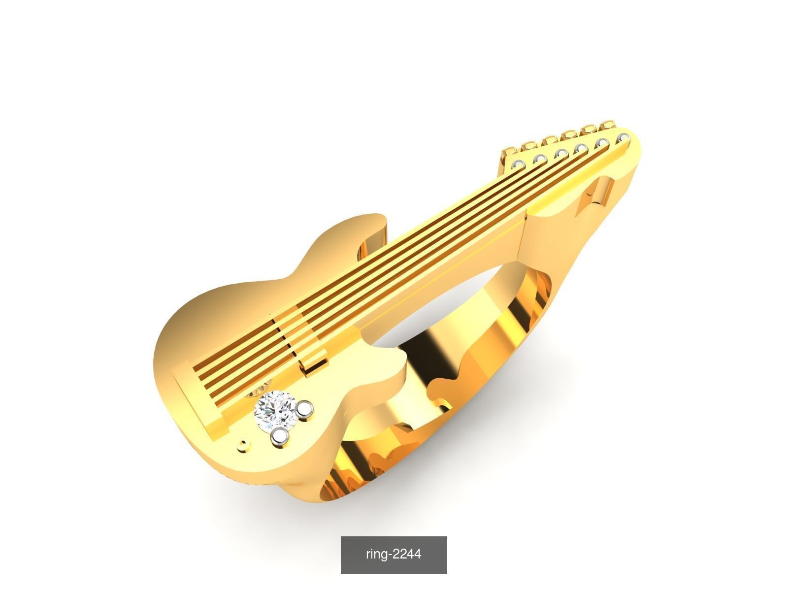 27 PLAIN GOLD RING 3D Model Collection_19