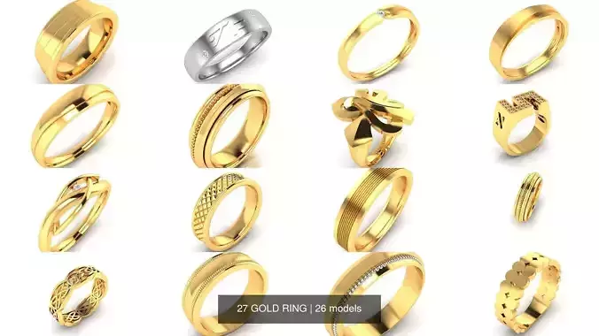 27 PLAIN GOLD RING
