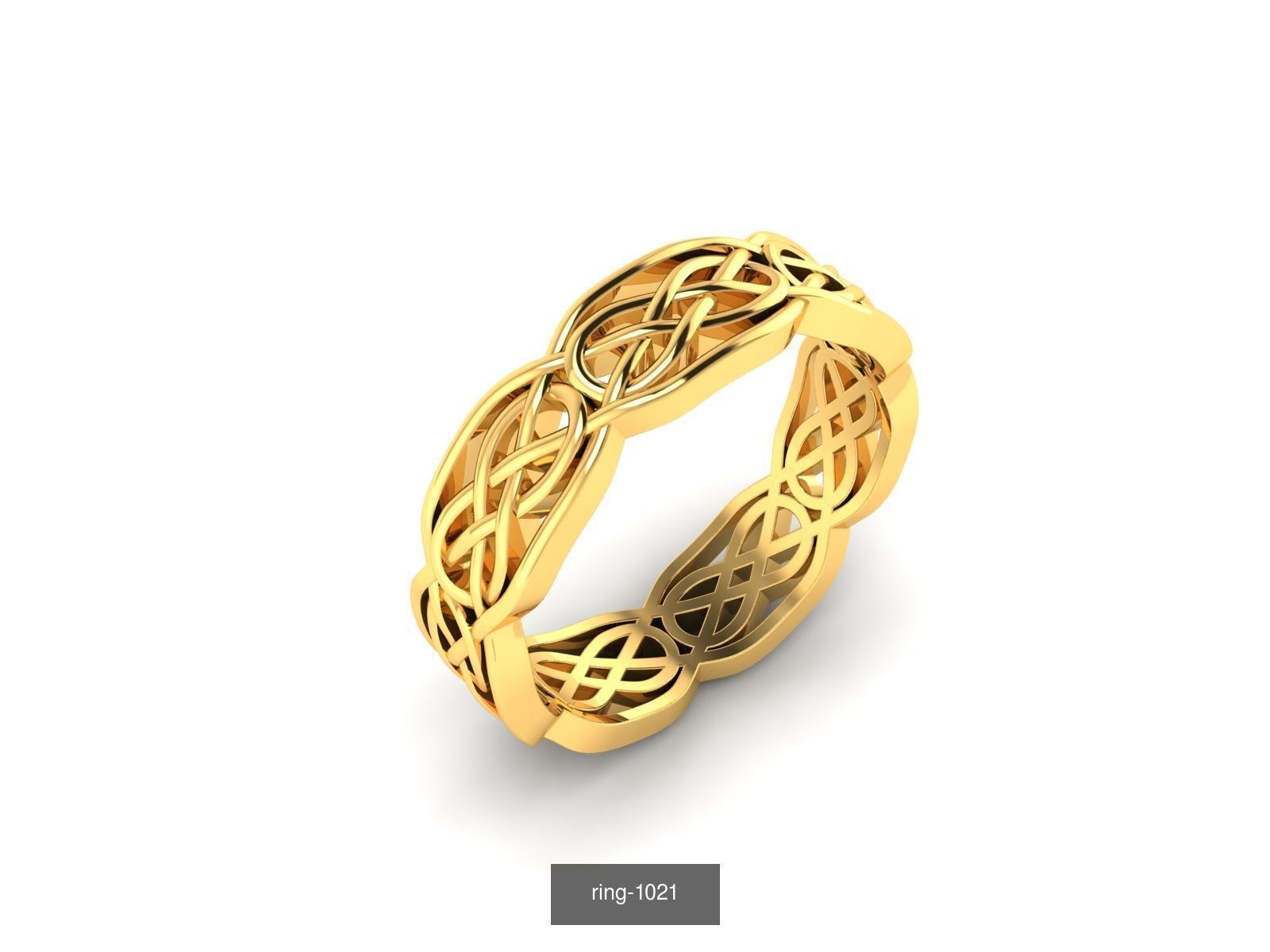 27 PLAIN GOLD RING 3D Model Collection_14