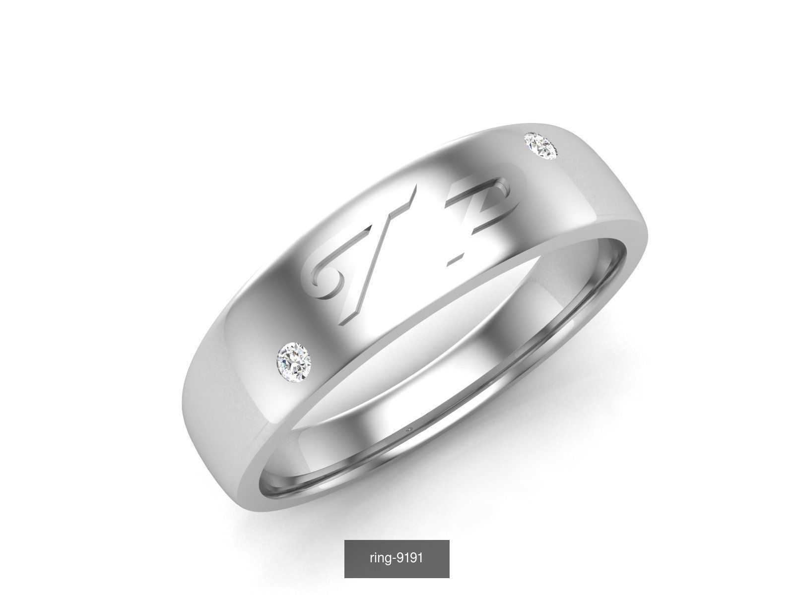 27 PLAIN GOLD RING 3D Model Collection_3