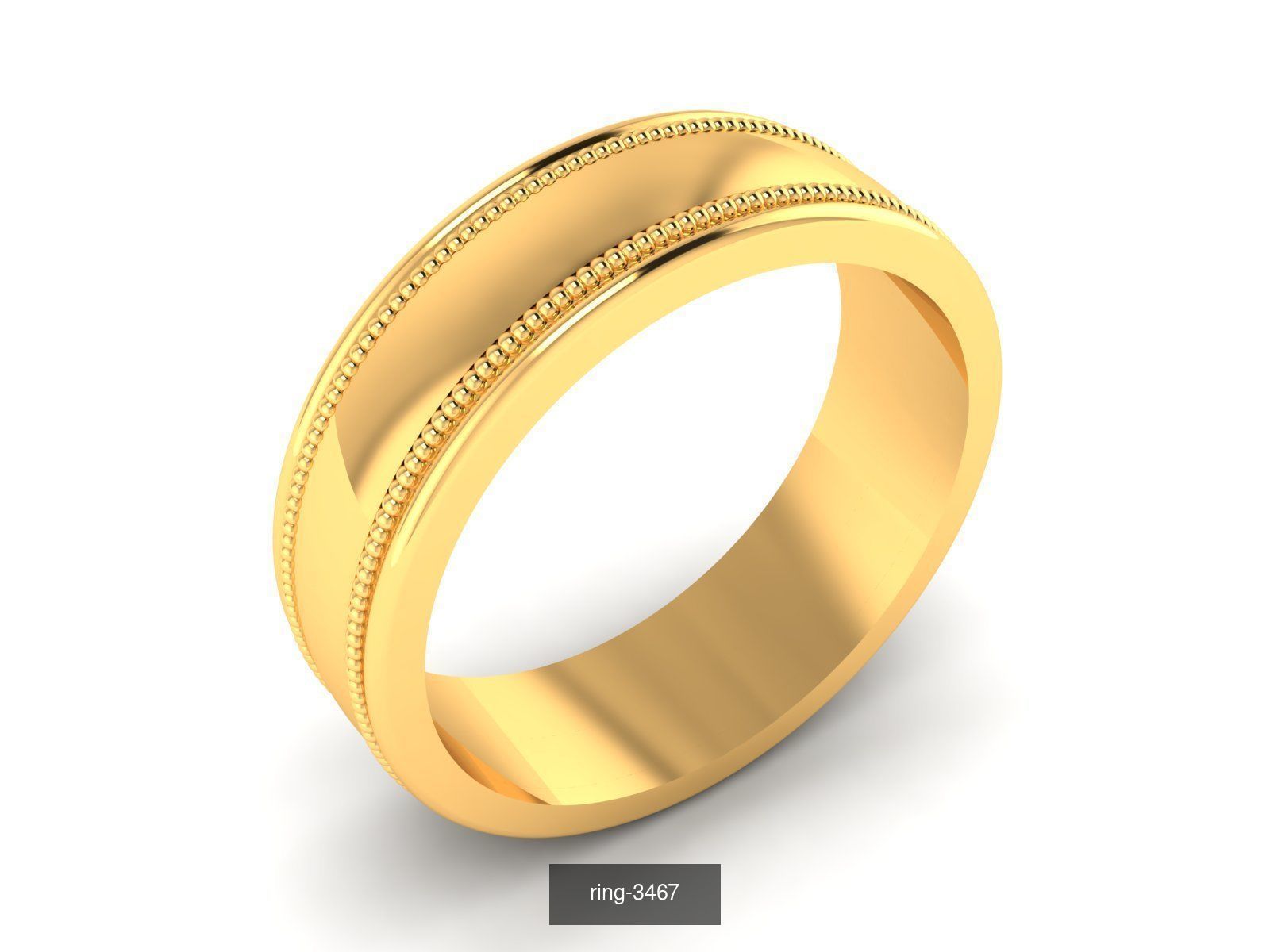 27 PLAIN GOLD RING 3D Model Collection_15