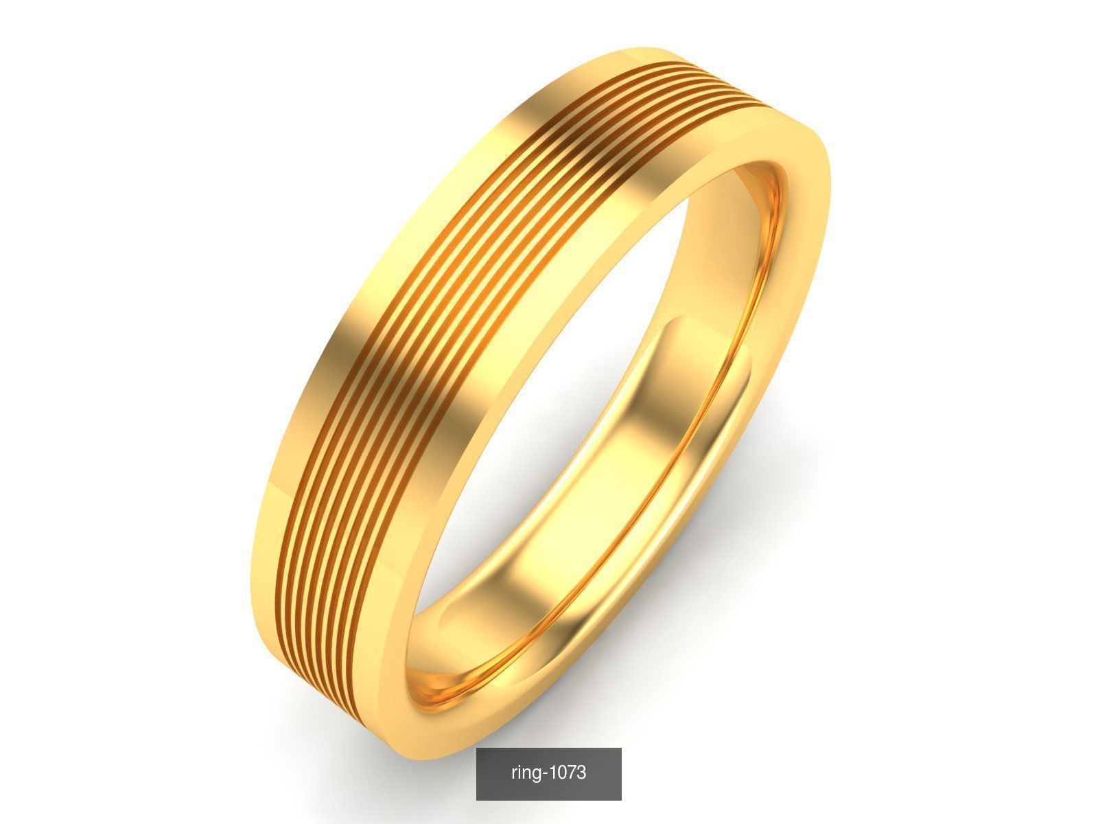 27 PLAIN GOLD RING 3D Model Collection_12