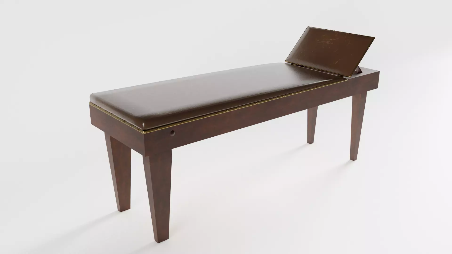 Victorian Doctors Examination Couch 3D model_0