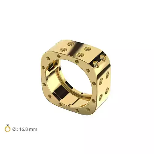 N039 Rounded square ring