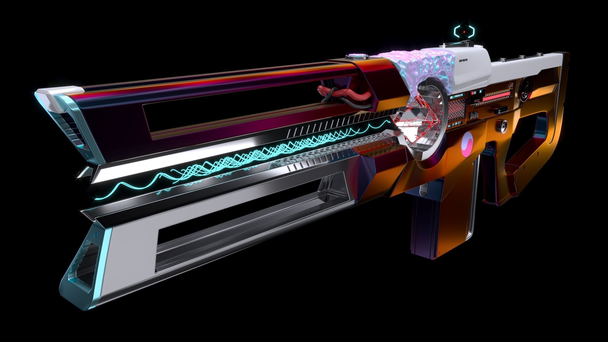 Destiny 2 gun 3D model_0